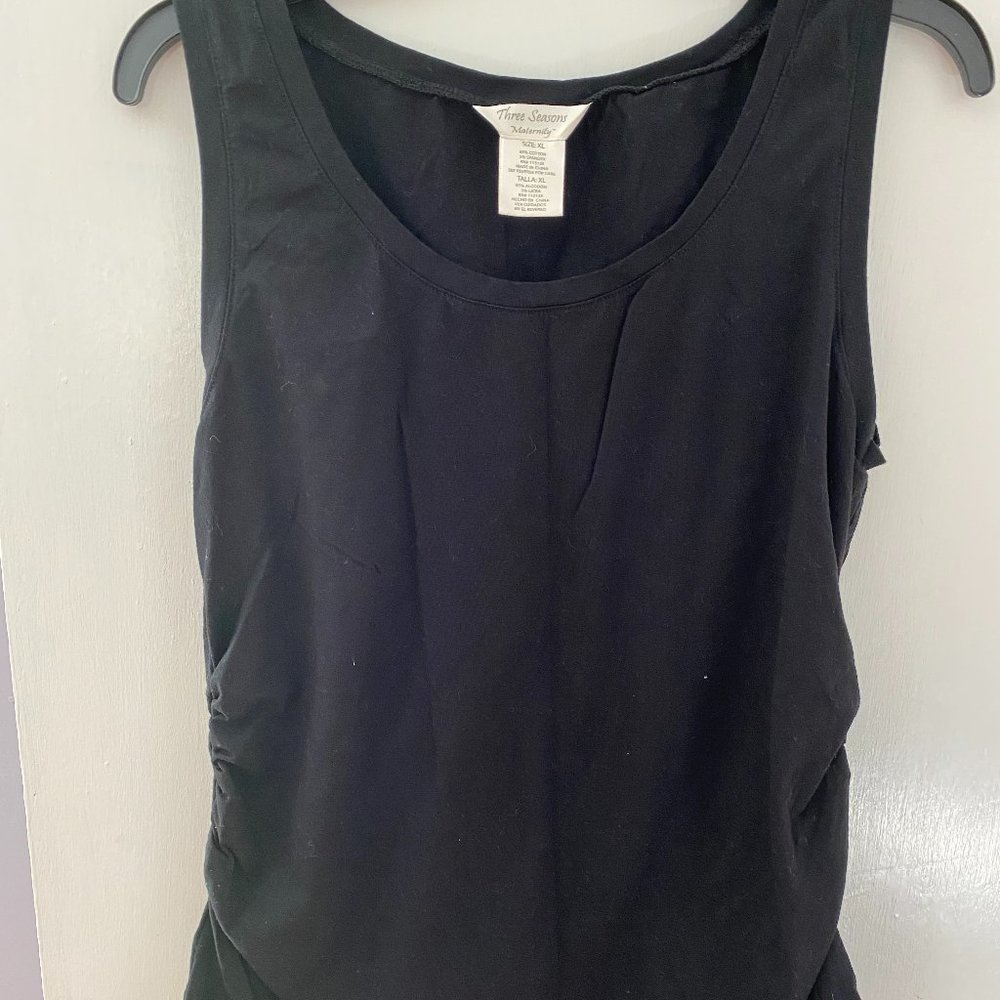MATERNITY THREE SEASON Black Tank Top